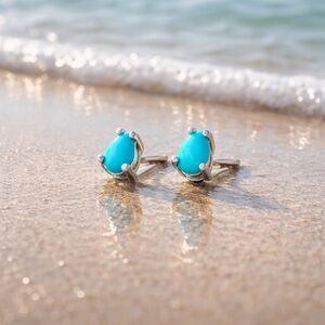 Sleeping Beauty Turquoise Earrings